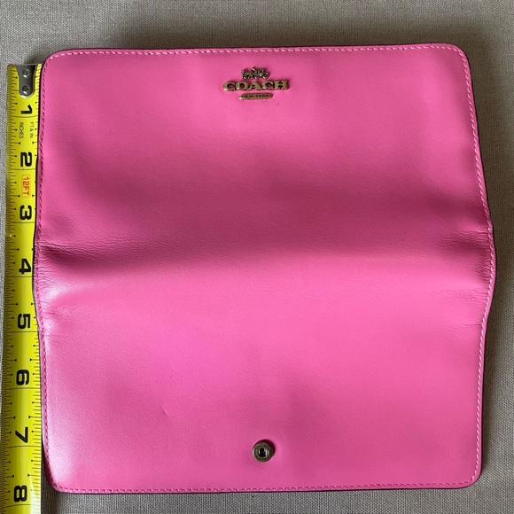 Coach Vibrant Pink Women's Wallet - Picture 8 of 10